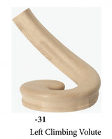 7031 or 7036 Curved-Arm Volutes
