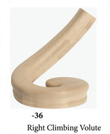 7031 or 7036 Curved-Arm Volutes