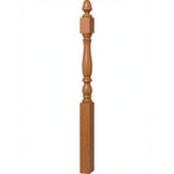 4600 (48") or 4604 (60") Ball Top Country Plain Newel Post, American Cherry