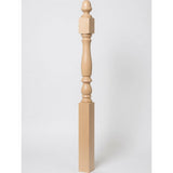 4600 (48") or 4604 (60") Ball Top Country Plain Newel Post, Soft Maple