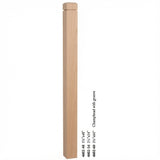 4602 3-1/2" S4S Newel Post with Champhered Top and Groove, Beech