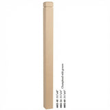 4602 3-1/2" S4S Newel Post with Champhered Top and Groove, Birch