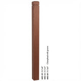 4602 3-1/2" S4S Newel Post with Champhered Top and Groove, Mahogany