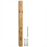 4602 3-1/2" S4S Newel Post with Champhered Top and Groove, Yellow Pine