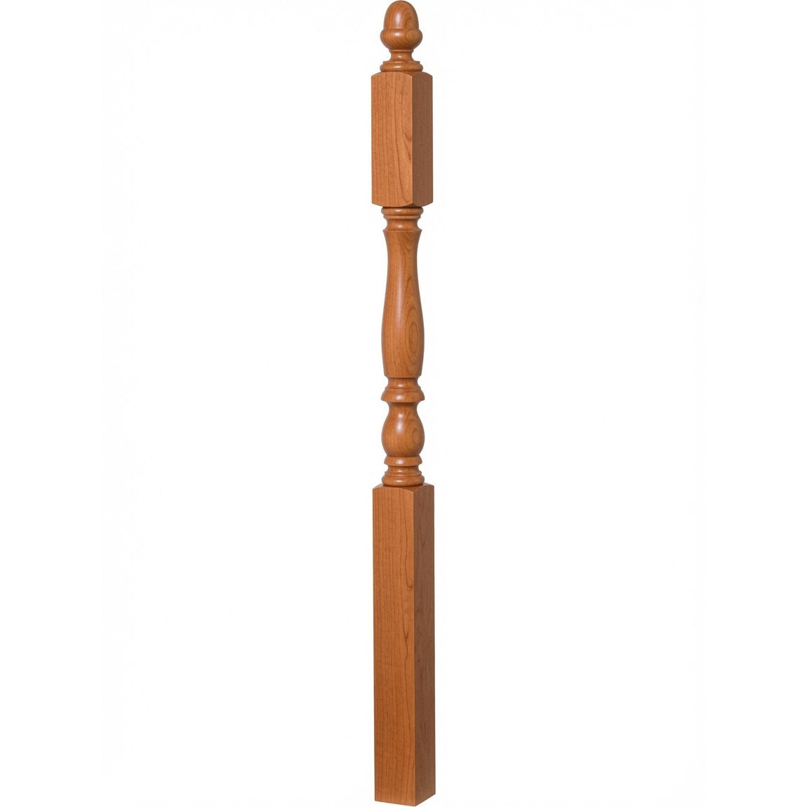 4606 3-1/4" x 60" Country Landing Newel Post, American Cherry
