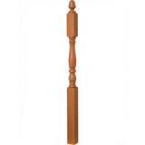 4606 3-1/4" x 60" Country Landing Newel Post, American Cherry