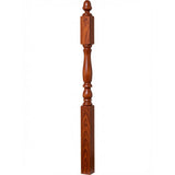 4606 3-1/4" x 60" Country Landing Newel Post, Brazilian Cherry