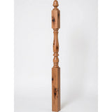 4606 3-1/4" x 60" Country Landing Newel Post, Knotty Alder