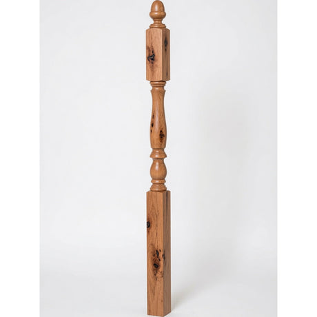 4606 3-1/4" x 60" Country Landing Newel Post, Knotty Alder