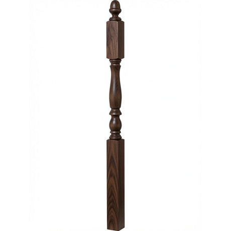 4606 3-1/4" x 60" Country Landing Newel Post, Walnut