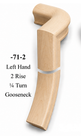 7071 or 7076 2-Rise Gooseneck with Level Quarter-turns