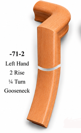 7071 or 7076 2-Rise Gooseneck with Level Quarter-turns