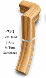 7071 or 7076 2-Rise Gooseneck with Level Quarter-turns