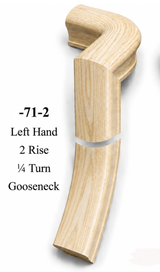 7071 or 7076 2-Rise Gooseneck with Level Quarter-turns