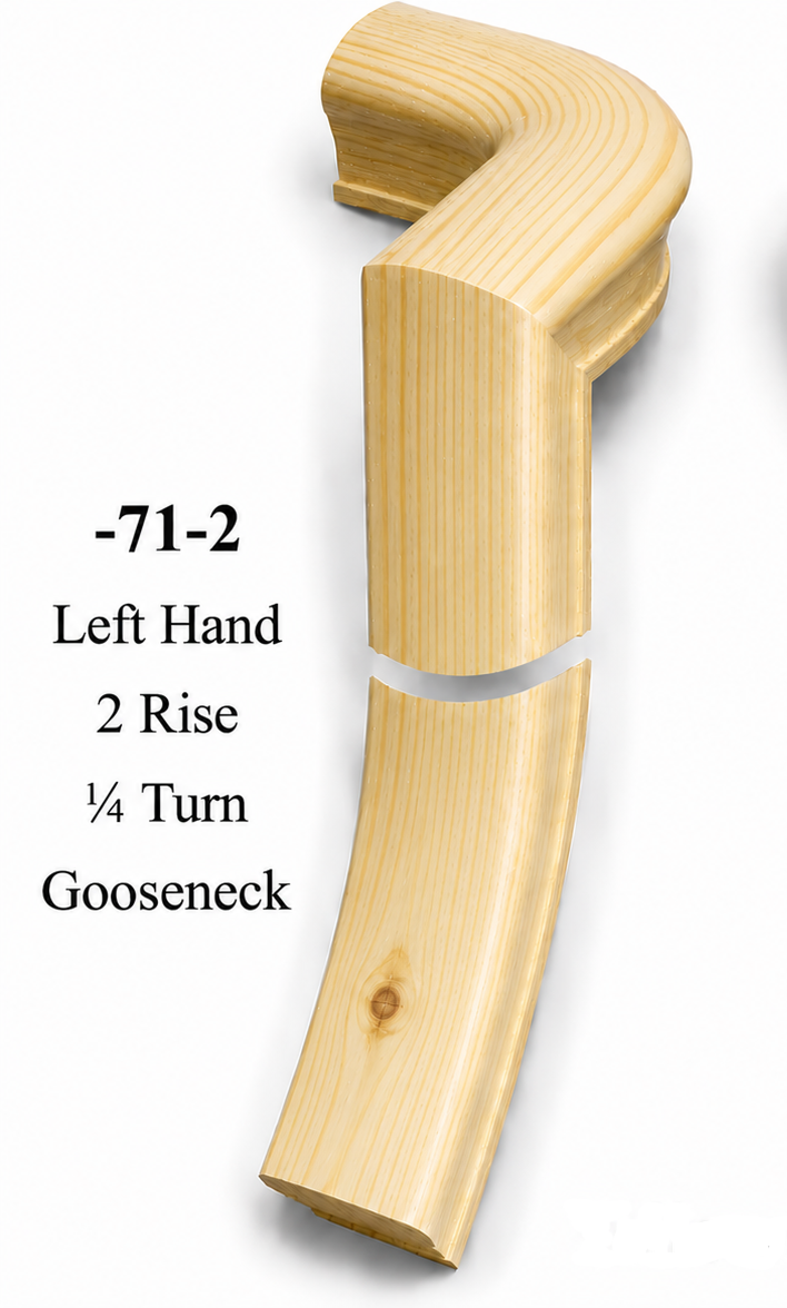 7071 or 7076 2-Rise Gooseneck with Level Quarter-turns