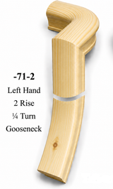 7071 or 7076 2-Rise Gooseneck with Level Quarter-turns