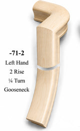 7071 or 7076 2-Rise Gooseneck with Level Quarter-turns