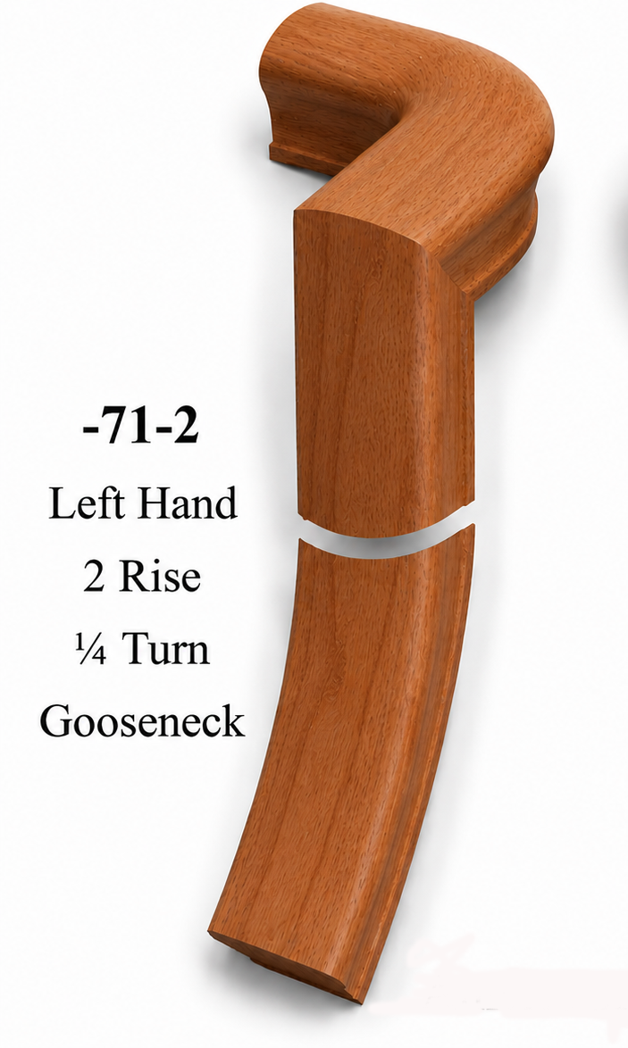7071 or 7076 2-Rise Gooseneck with Level Quarter-turns