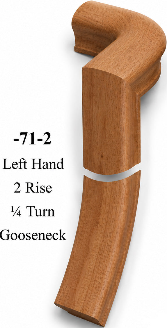 7071 or 7076 2-Rise Gooseneck with Level Quarter-turns