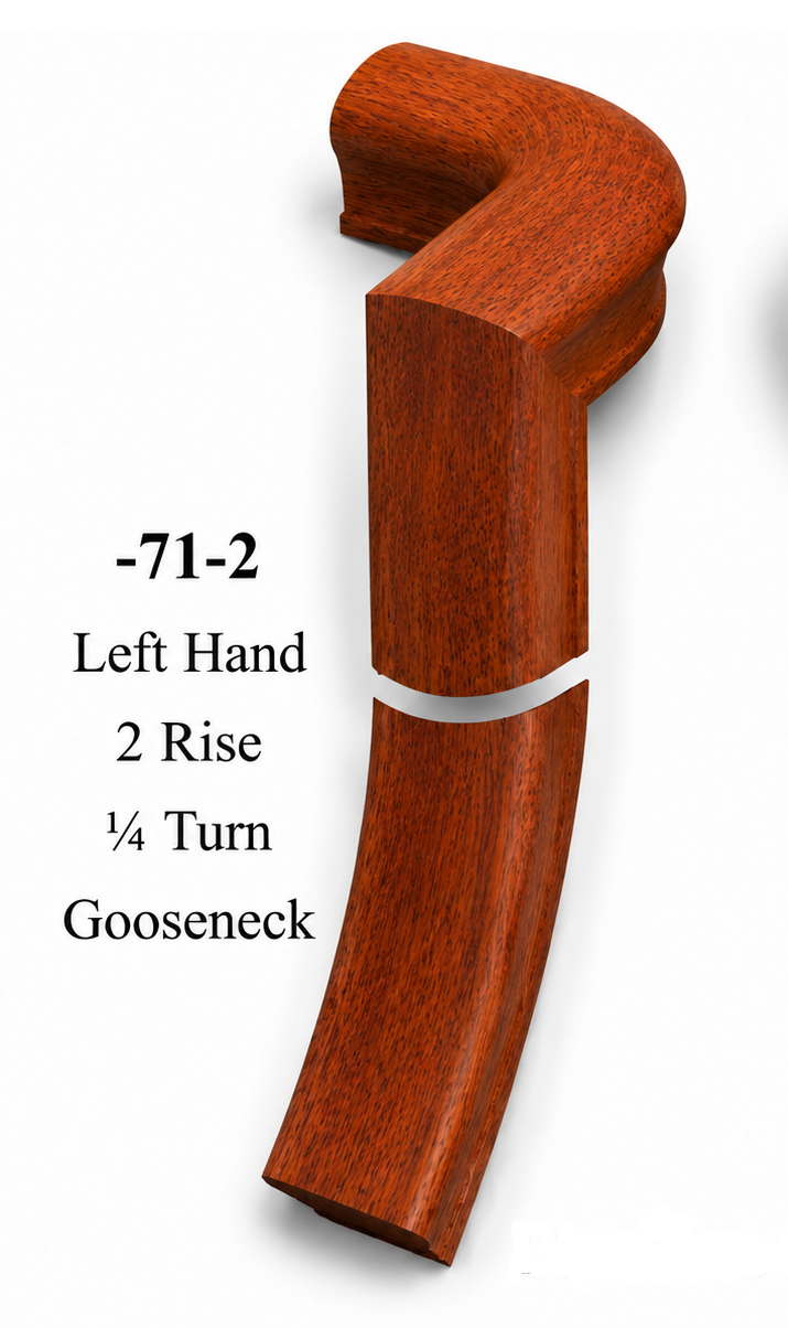 7071 or 7076 2-Rise Gooseneck with Level Quarter-turns