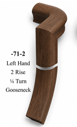 7071 or 7076 2-Rise Gooseneck with Level Quarter-turns