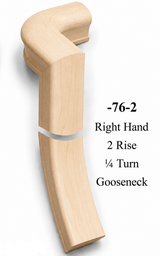 7071 or 7076 2-Rise Gooseneck with Level Quarter-turns