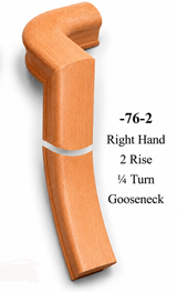 7071 or 7076 2-Rise Gooseneck with Level Quarter-turns