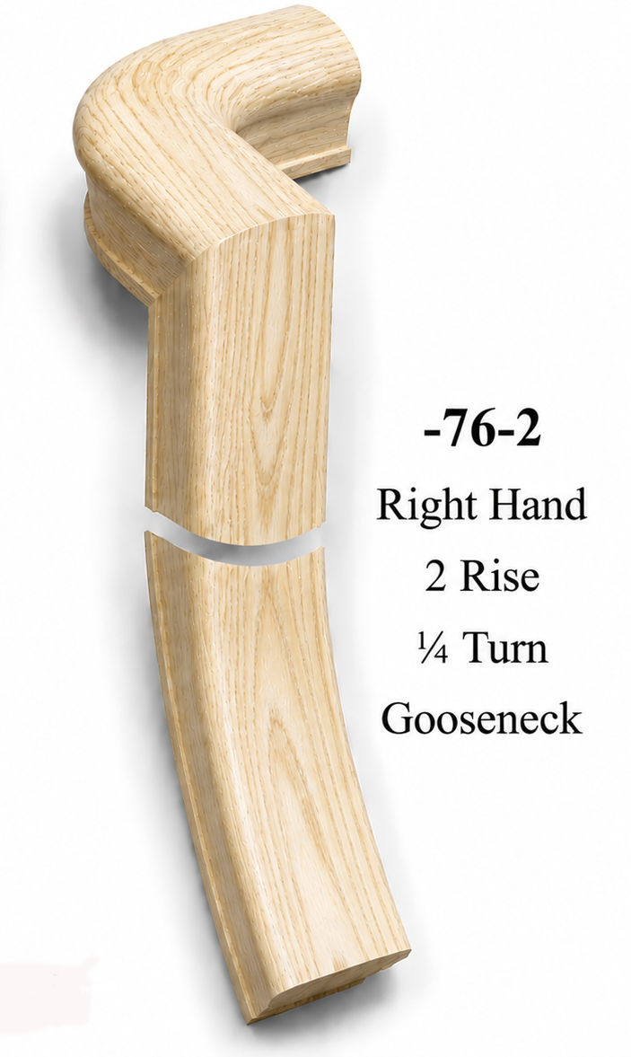 7071 or 7076 2-Rise Gooseneck with Level Quarter-turns