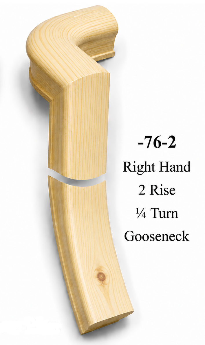 7071 or 7076 2-Rise Gooseneck with Level Quarter-turns