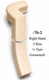 7071 or 7076 2-Rise Gooseneck with Level Quarter-turns