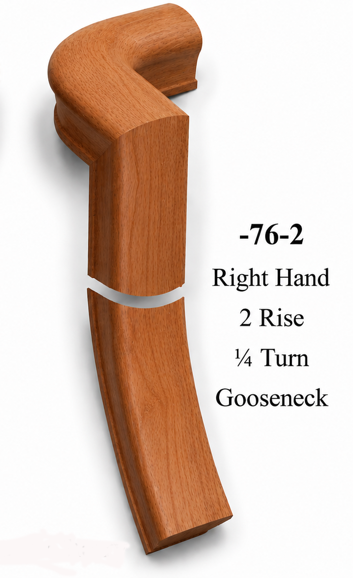 7071 or 7076 2-Rise Gooseneck with Level Quarter-turns