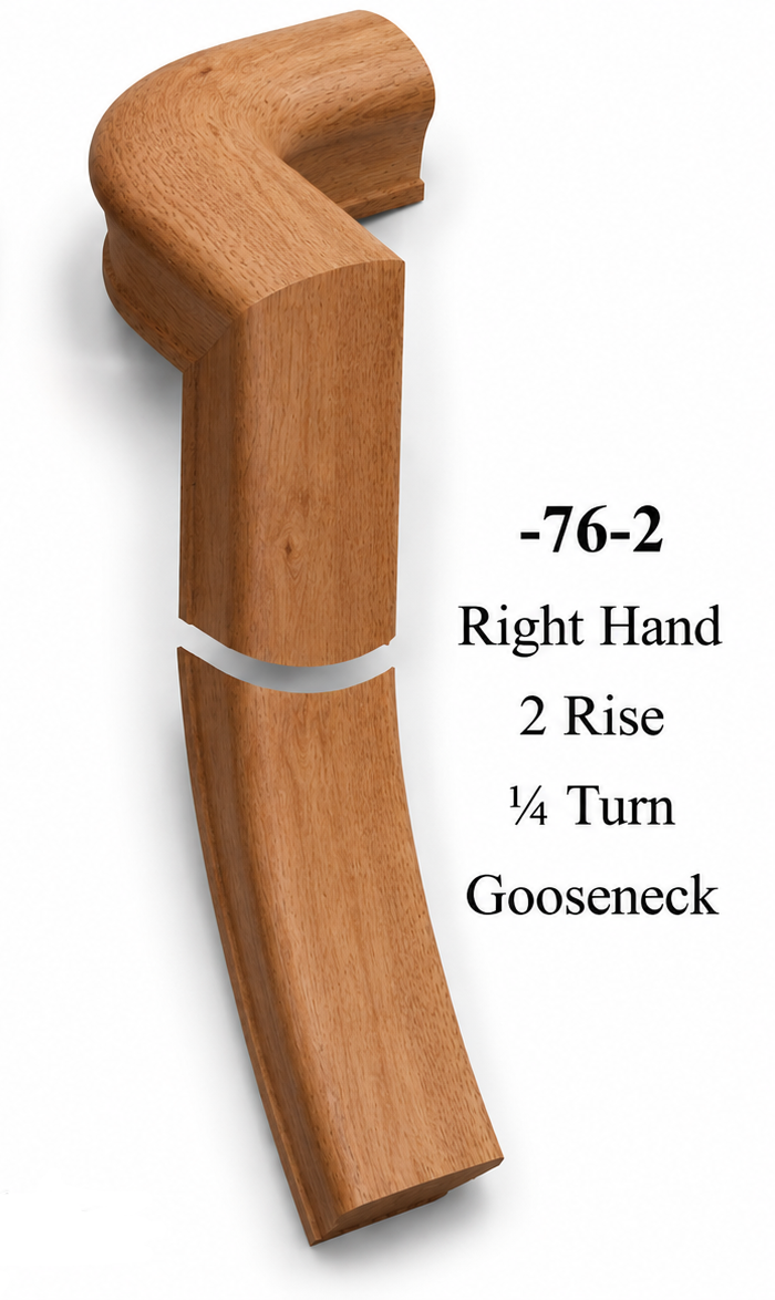 7071 or 7076 2-Rise Gooseneck with Level Quarter-turns