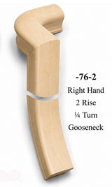 7071 or 7076 2-Rise Gooseneck with Level Quarter-turns