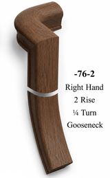 7071 or 7076 2-Rise Gooseneck with Level Quarter-turns