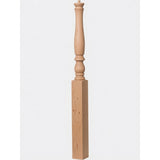 4670 3-1/4" Country Starting Pin Top Newel Post, Alder