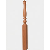 4670 3-1/4" Country Starting Pin Top Newel Post, American Cherry
