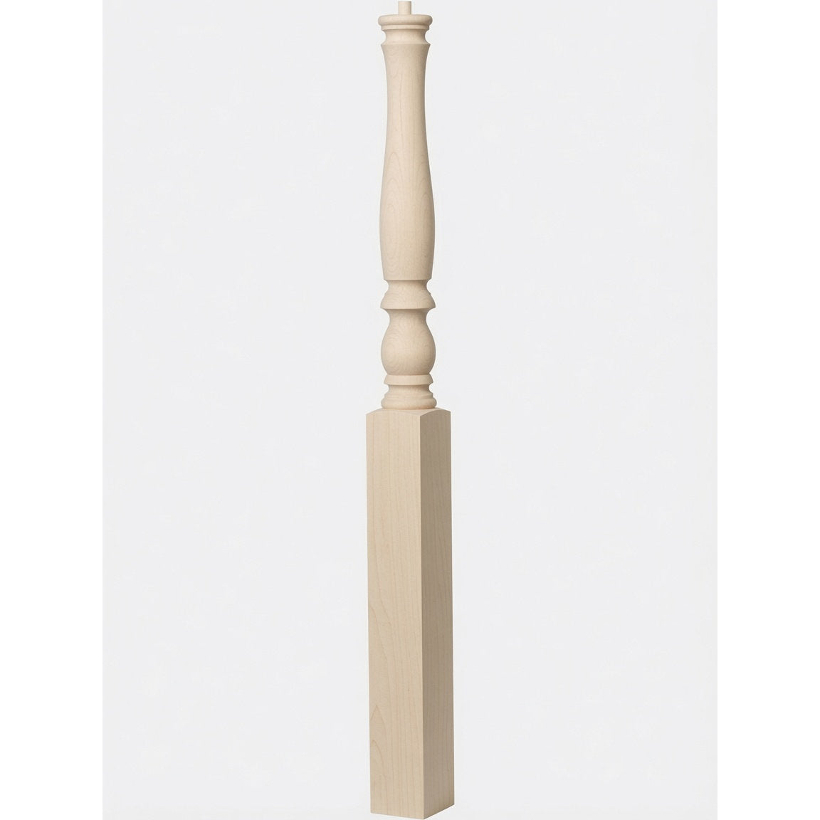 4670 3-1/4" Country Starting Pin Top Newel Post, Birch