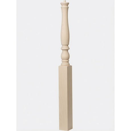 4670 3-1/4" Country Starting Pin Top Newel Post, Birch