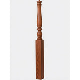4676 3-1/2" x 60" Plain Country Pin Top Newel Post, Brazilian Cherry