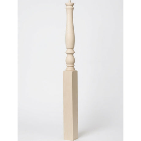 4670 3-1/4" Country Starting Pin Top Newel Post, Hard Maple