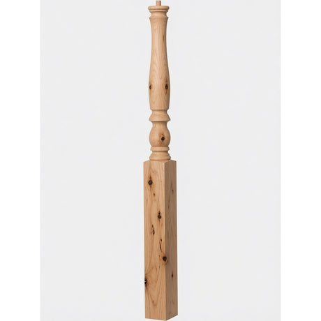 4670 3-1/4" Country Starting Pin Top Newel Post, Alder