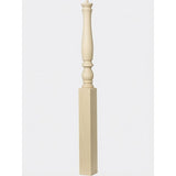 4670 3-1/4" Country Starting Pin Top Newel Post, Poplar
