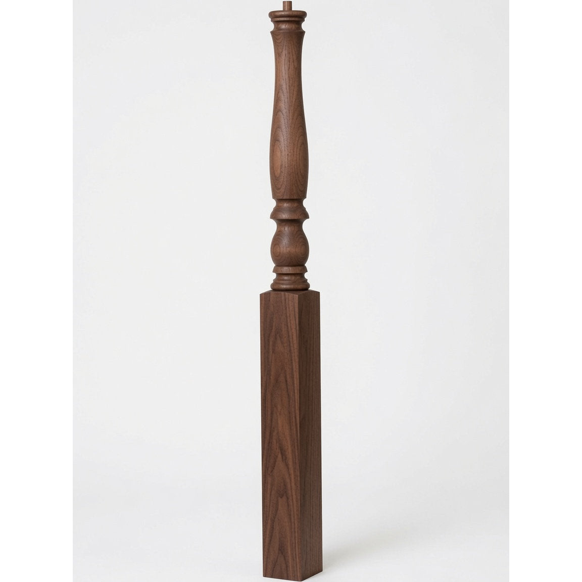 4670 3-1/4" Country Starting Pin Top Newel Post, Walnut