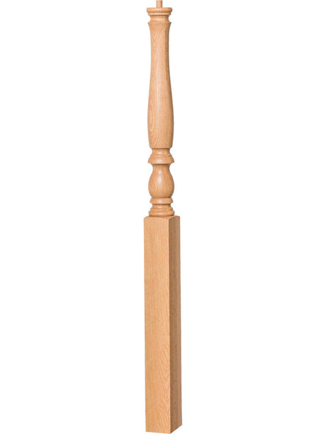 F-4670 Starting Fluted Newel Post (Plain Version Illustrated)