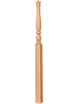 R-4676 Reeded Newel Post (Plain Version Illustrated)