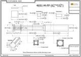 4691-M-Plain Mission-Style Flat Panel Box Newel Post CADD