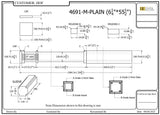 4691-M-Plain Mission-Style Plain Box Newel Post CADD