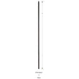 4700 Hollow 9/16" Square Straight Bar
