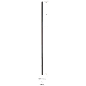 4700 Hollow 9/16" Square Straight Bar