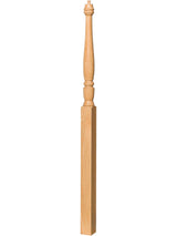T-4715 Twist Pin Top Landing Georgia Newel Post (Plain Version Illustraded)